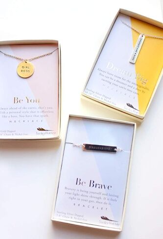 محظوظ ريشة قوية وقحة صدق أستطيع وأنا سوف 14 ك الذهب انخفض سحر سوار مغلف in Kuwait