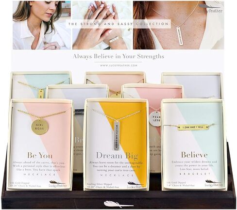 محظوظ ريشة قوية وقحة صدق أستطيع وأنا سوف 14 ك الذهب انخفض سحر سوار مغلف in Kuwait