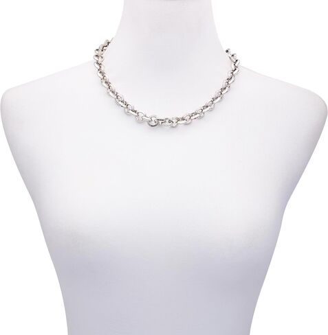 Vince Camuto Silvertone Unique Thick Chain Necklace for Women in Saudi Arabia