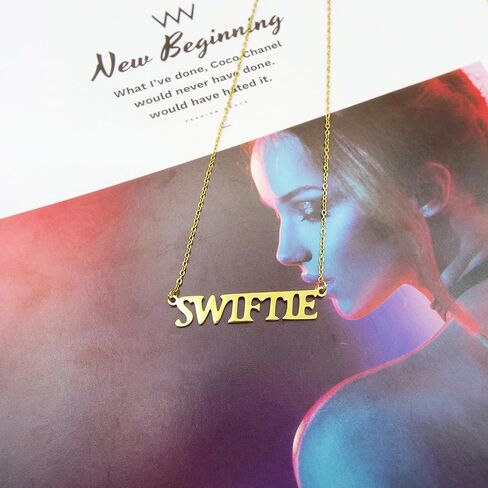 قلادة ونلت 1989 من الذهب SWIFTIE Lover All Too Wellless REP Singer Signature قلادات للنساء، هدايا لمحبي الموسيقى TS هدايا قلادة مستوحاة in Kuwait