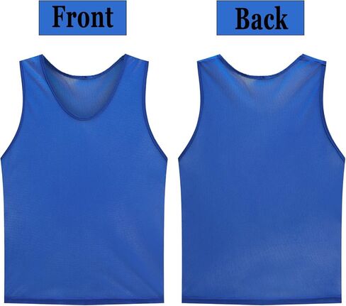 LTHYTY 12 Pack Scrimmage Vest/Team Training Jerseys/Sports Pinnies/Practice Jerseys/Soccer Bibs with Carry Bag in Saudi Arabia