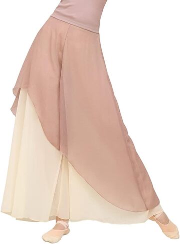 ROYAL SMEELA Chiffon Pants for Women Wide Leg Pants Dressy High Waist Culottes Pants Flowy Boho Palazzo Pants Skirt Pants in Saudi Arabia