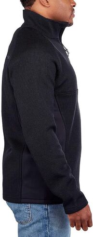 Spyder Men's Half Zip Sweater Gait Knit Pullover Jacket (as1, Alpha, x_l, Regular, Regular, Black) in Saudi Arabia