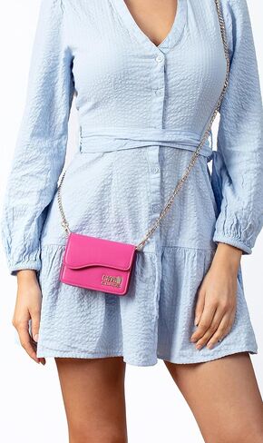 شنطة كتف صغيرة كلاس كورتينا للنساء من كافالي، بينك، 4.75 (طول) × 1.5 (عمق) × 2.75 (ارتفاع) انش, زهري in Kuwait