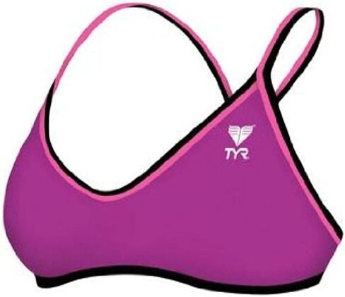 TYR Women's Solid Reversible Double Binding Diamondback Workout Bikini Top Swim Suit in Saudi Arabia
