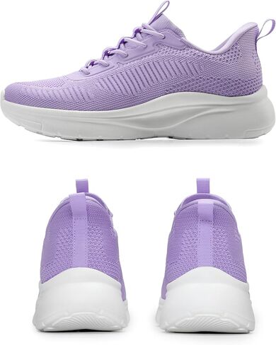 حذاء مشي نسائي من ALLSWIFIT سهل الارتداء، حذاء تنس خفيف الوزن للصالة الرياضية، قابل للتنفس، بدون استخدام اليدين، حذاء رياضي عصري مريح. in Kuwait