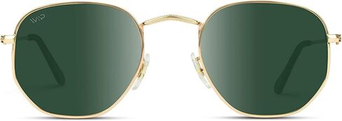 WearMe Pro Polarized Rounded Hexagon Retro Sunglasses in Kuwait