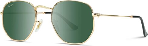 WearMe Pro Polarized Rounded Hexagon Retro Sunglasses in Kuwait