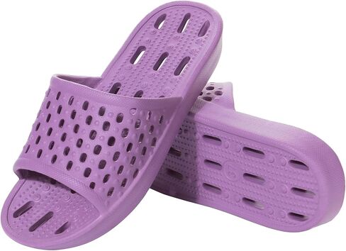 Ranberone Shower Shoes Women Quick Drying Non Slip College Dorm House Shower Sandals with Holes in Saudi Arabia