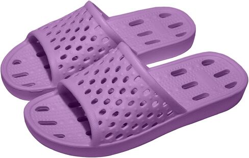 Ranberone Shower Shoes Women Quick Drying Non Slip College Dorm House Shower Sandals with Holes in Saudi Arabia