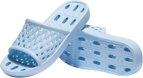 Ranberone Shower Shoes Women Quick Drying Non Slip College Dorm House Shower Sandals with Holes in Saudi Arabia