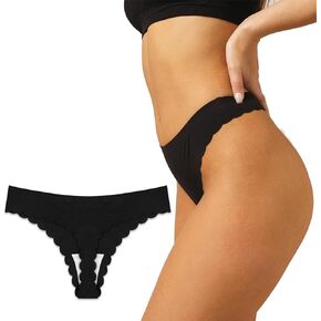 tighsjun Women's Thong Sexy Panties Low-waisted bikini thong Women's thong