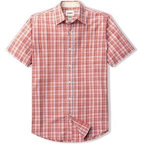 قمصان CQR للرجال بأكمام قصيرة ومقاس عادي، قميص بوبلين كاجوال بأزرار 100% قطن in Kuwait