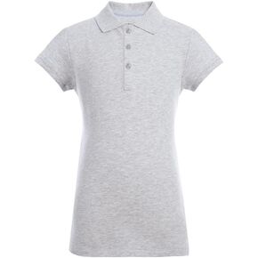 Tommy Hilfiger Short Sleeve Girls Fit Stretch Pique Polo Shirt, Kids School Uniform Clothes in Saudi Arabia