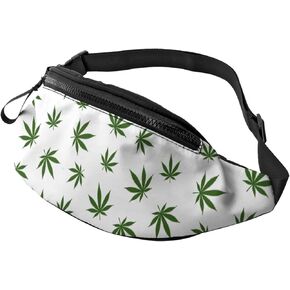 Weed Leaf Fanny Pack Sport Casual Waist Pack For Women Men Fashionable in Kuwait