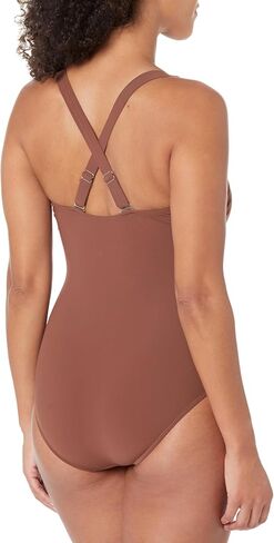 Profile by Gottex Women's Standard Iota D-Cup Round Neck One Piece in Saudi Arabia