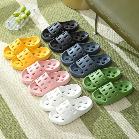 NIDDISLIP Shower Slippers for Women and Men, Quick Drying Pool Slides Lightweight Beach Sandals with Drain Holes in Saudi Arabia