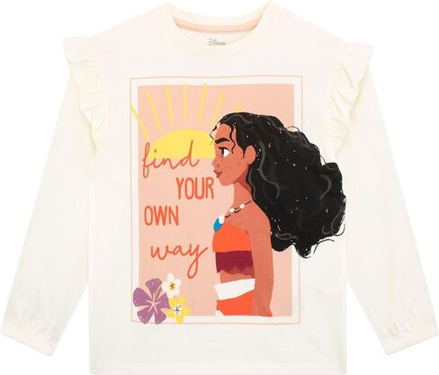Disney Girls Moana Long Sleeve Top And Leggings Outfit Set in Saudi Arabia