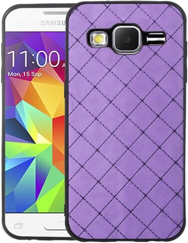 ELISORLI Compatible with Samsung Galaxy J7 2015/J7 Neo/J7 Nxt/J7 Core/7J Duos Case Rugged Thin Cell Anti-Slip Fit Rubber TPU Mobile Phone Cover for SM J700 J700P J700T J00T1 J700M Women Men Black in Saudi Arabia