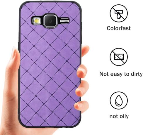 ELISORLI Compatible with Samsung Galaxy J7 2015/J7 Neo/J7 Nxt/J7 Core/7J Duos Case Rugged Thin Cell Anti-Slip Fit Rubber TPU Mobile Phone Cover for SM J700 J700P J700T J00T1 J700M Women Men Black in Saudi Arabia