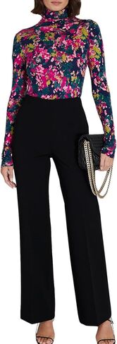 Club Monaco womens Women's Printed Julie Turtleneck in Saudi Arabia