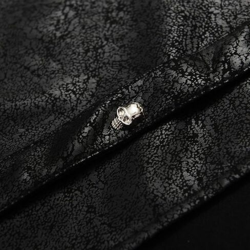 Thopil Women's Faux Leather Steampunk Gothic Apron Adjustable Half Skirt in Kuwait