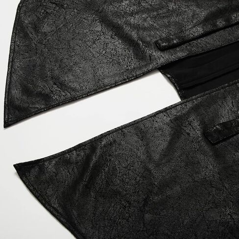 Thopil Women's Faux Leather Steampunk Gothic Apron Adjustable Half Skirt in Kuwait