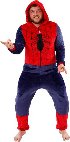 Marvel Onesies for Men | Men's Spiderman Onesie | Spiderman Costume Adult | Official Spiderman Merchandise in Saudi Arabia