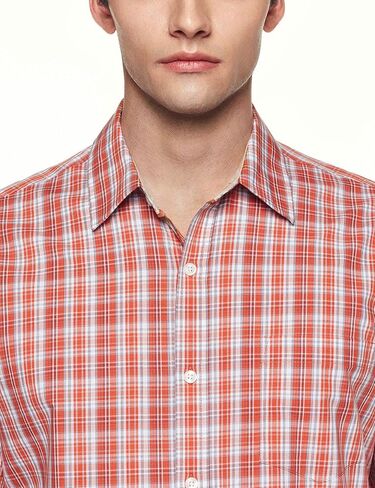 قمصان CQR للرجال بأكمام قصيرة ومقاس عادي، قميص بوبلين كاجوال بأزرار 100% قطن in Kuwait