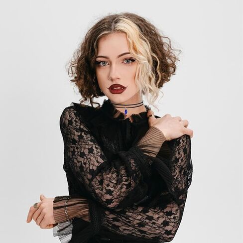 yfstyle 8Pcs Lace Choker Necklaces Set Black/Green Choker Necklace for Women Girls Gothic Velvet Chokers Daisy Choker Necklace Fairy Flower Choker Collars Mother’s day Valentine’s day Gifts in Saudi Arabia