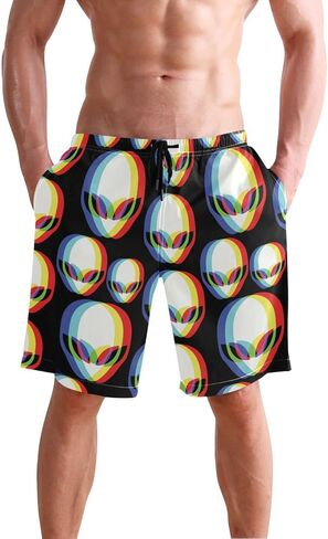 Men's Swim Trunks Retro Horse Desert Cowboys Summer Beach Shorts Quick Dry Bathing Suits with Mesh Lining in Saudi Arabia