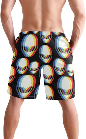 Men's Swim Trunks Retro Horse Desert Cowboys Summer Beach Shorts Quick Dry Bathing Suits with Mesh Lining in Saudi Arabia