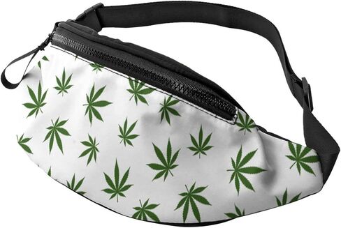 Weed Leaf Fanny Pack Sport Casual Waist Pack For Women Men Fashionable in Kuwait