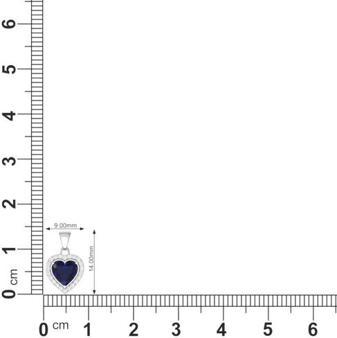 Diamondere Natural and Certified Gemstone and Diamond Heart Petite Necklace in 14k Solid Gold | 0.45 Carat Pendant with 18 Inch Chain Valentine's Day gift for her in Saudi Arabia