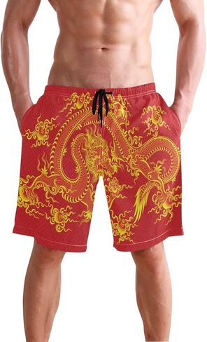 Men's Swim Trunks Retro Horse Desert Cowboys Summer Beach Shorts Quick Dry Bathing Suits with Mesh Lining in Saudi Arabia