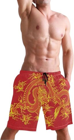 Men's Swim Trunks Retro Horse Desert Cowboys Summer Beach Shorts Quick Dry Bathing Suits with Mesh Lining in Saudi Arabia