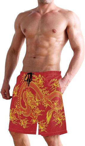 Men's Swim Trunks Retro Horse Desert Cowboys Summer Beach Shorts Quick Dry Bathing Suits with Mesh Lining in Saudi Arabia