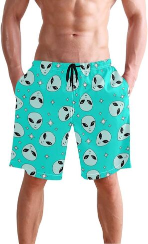 Men's Swim Trunks Retro Horse Desert Cowboys Summer Beach Shorts Quick Dry Bathing Suits with Mesh Lining in Saudi Arabia