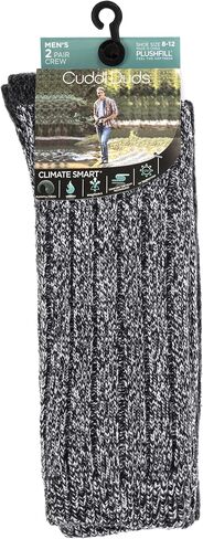 مجموعة جوارب Cuddl Duds للرجال مكونة من زوجين من الجوارب الكلاسيكية المريحة متعددة الألوان المتنوعة وسهلة العناية in Saudi Arabia