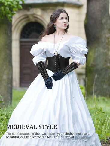 مشد خصر برباط للهالوين من ناجيل، حزام خصر عريض وقطعتين من سوار معصم جلدي لقفاز الرماية في العصور الوسطى، واقي معصم فايكنج لزي الهالوين (اسود) in Kuwait