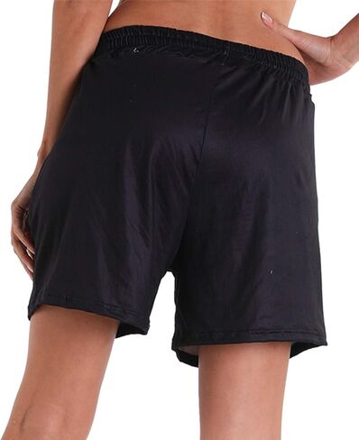 شورتات الشاطئ الصيفية المريحة والمطاطة للنساء من X-Image، سراويل بيجامة غير رسمية، سراويل قصيرة لليوجا مع رباط مرن وجيوب in Kuwait