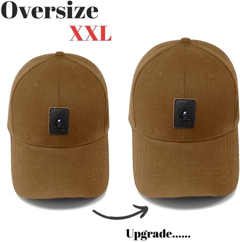 قبعات رأس كبيرة للرجال كبيرة الحجم من القطن XXL قبعة بيسبول قبعات رأس كبيرة حجم كبير قابل للتعديل 23 "-25.5" in Saudi Arabia