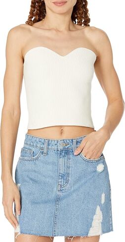The Drop Women's Collette Strapless Cropped Sweater in Saudi Arabia