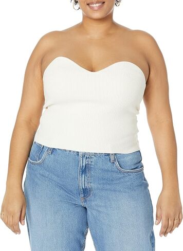 The Drop Women's Collette Strapless Cropped Sweater in Saudi Arabia