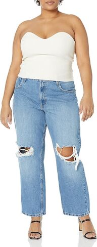 The Drop Women's Collette Strapless Cropped Sweater in Saudi Arabia