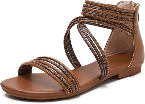 Sandals Women Dressy Summer Flat Strappy Cute Casual Beach shoes in Saudi Arabia