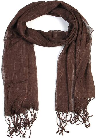 أوشحة عصرية رفيعة وخفيفة الوزن ذات لون سادة ساطع in Kuwait