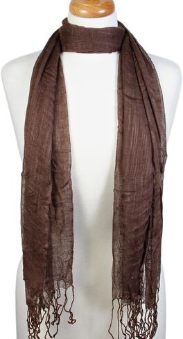 أوشحة عصرية رفيعة وخفيفة الوزن ذات لون سادة ساطع in Kuwait