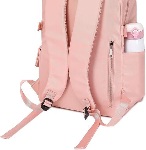 حقيبة ظهر Acmebon Girl Roomy Fashion للكمبيوتر المحمول حقيبة ظهر يومية كاجوال للنساء باللون الرمادي in Saudi Arabia