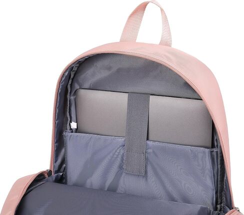حقيبة ظهر Acmebon Girl Roomy Fashion للكمبيوتر المحمول حقيبة ظهر يومية كاجوال للنساء باللون الرمادي in Saudi Arabia
